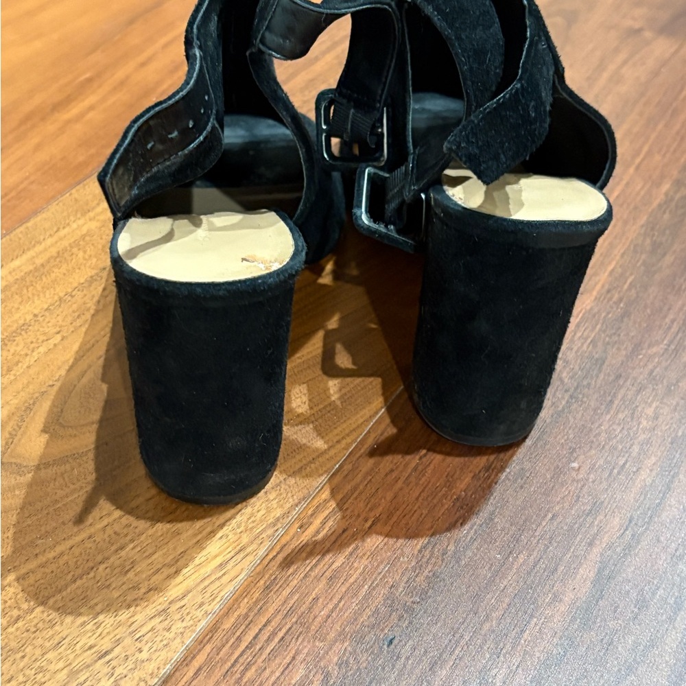 Banana Republic Black Suede Heels - Picture 4 of 7